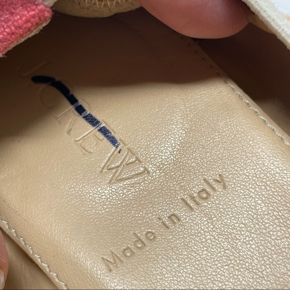 J.Crew Orange Leather Cap Toe Color Block Mila Ballet Flats Size 8 - Picture 11 of 11